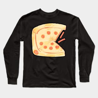 Slice, slice, baby (with pizza slice graphic) Long Sleeve T-Shirt